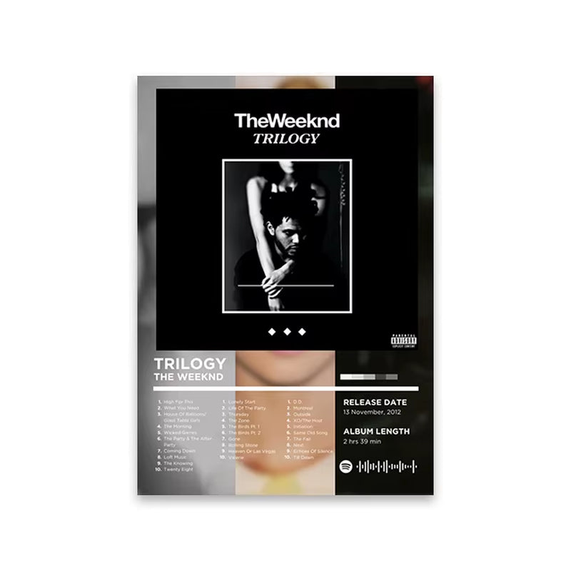 Rapper Album Cover Retro Poster Music Canvas Wall Art Print Mural Home Decor Music Lover Gift