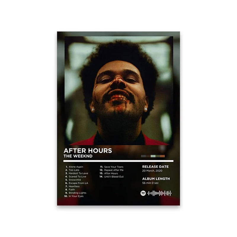 Rapper Album Cover Retro Poster Music Canvas Wall Art Print Mural Home Decor Music Lover Gift