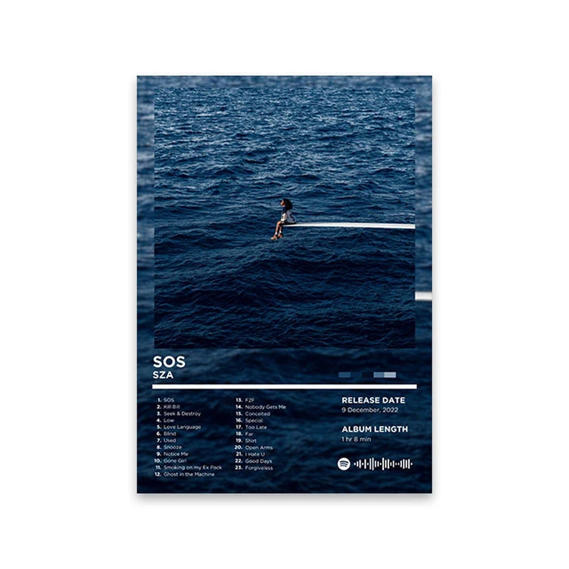 Rapper Album Cover Retro Poster Music Canvas Wall Art Print Mural Home Decor Music Lover Gift