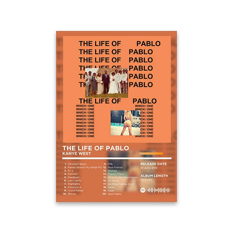 Rapper Album Cover Retro Poster Music Canvas Wall Art Print Mural Home Decor Music Lover Gift