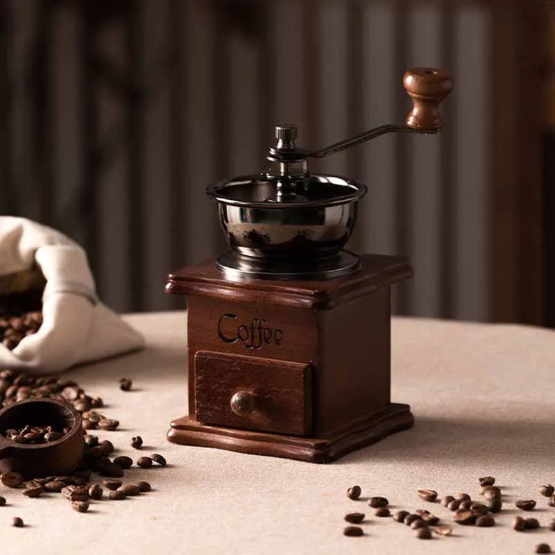 Vintage Hand-Crank Coffee Grinder