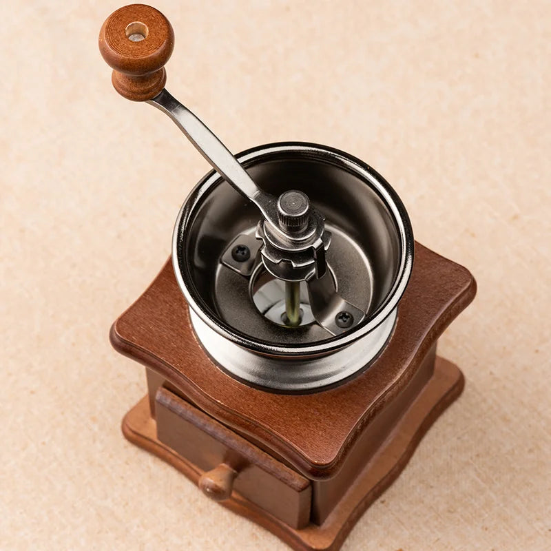 Vintage Hand-Crank Coffee Grinder